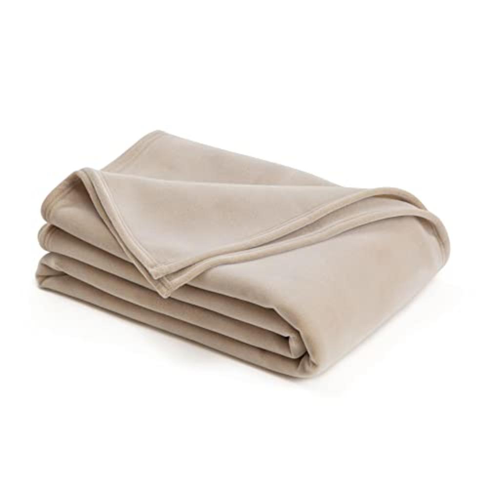 Vellux The Original Vellux Blanket - Full/Queen, Soft, Warm, Insulated, Pet-Friendly, Home Bed & Sofa - Ivory