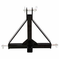 7BLACKSMITH 3 Point 2" Receiver Trailer Hitch Category 1 Tractor Tow Drawbar Adapter for BX Kubota, John Deere, LM25H WLM Tractor, NorTrac, 