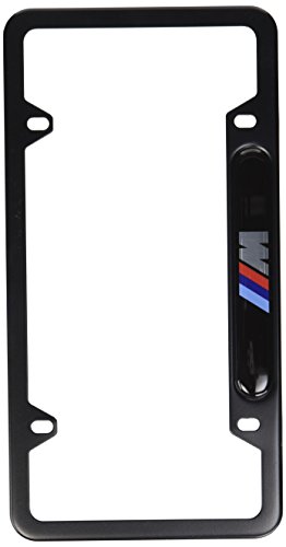 BMW Black Stainless Steel License Frame with M Logo