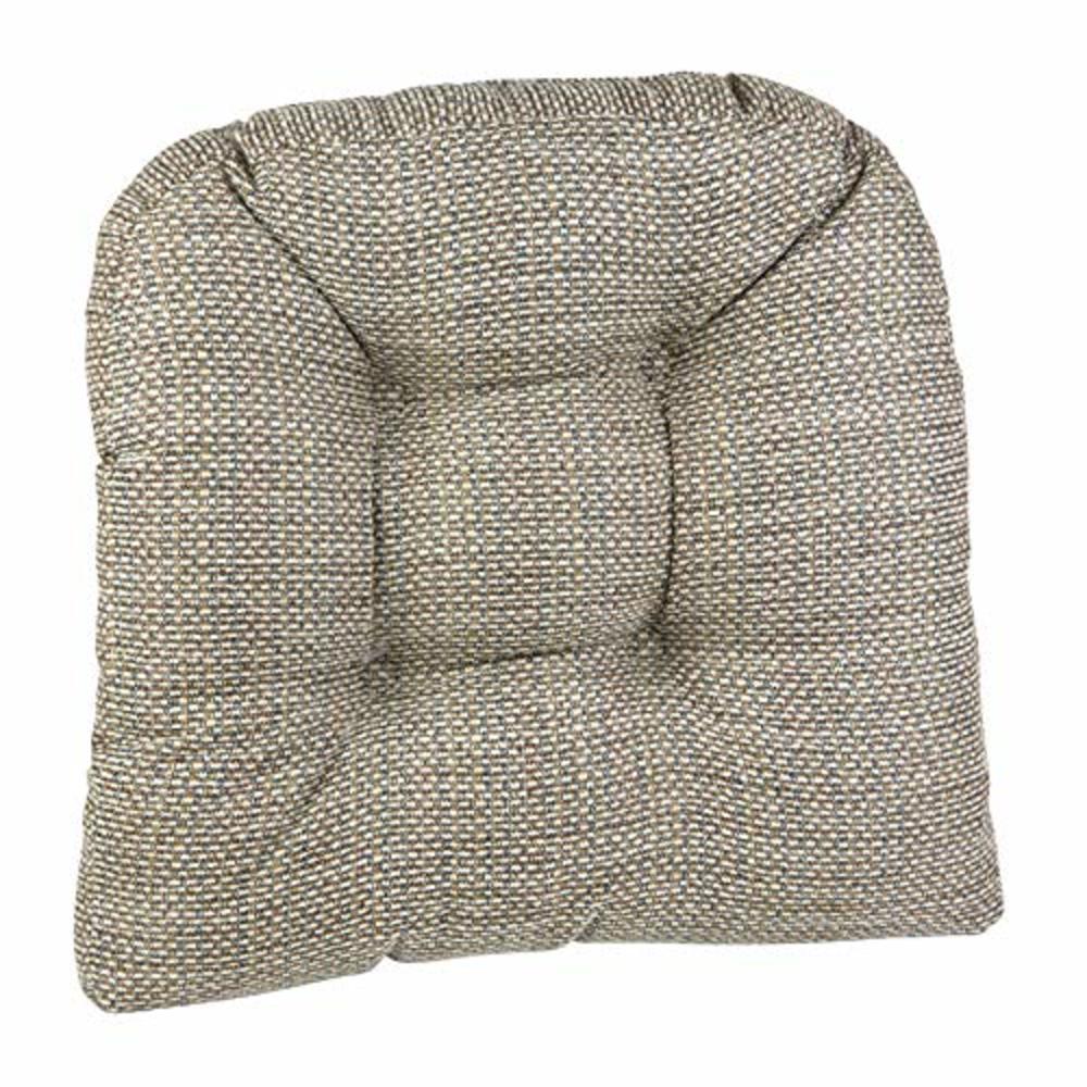 Klear Vu Tyson Gripper Universal Non-Slip Overstuffed Dining Chair Cushion, 4 Pack, Natural 4 Count