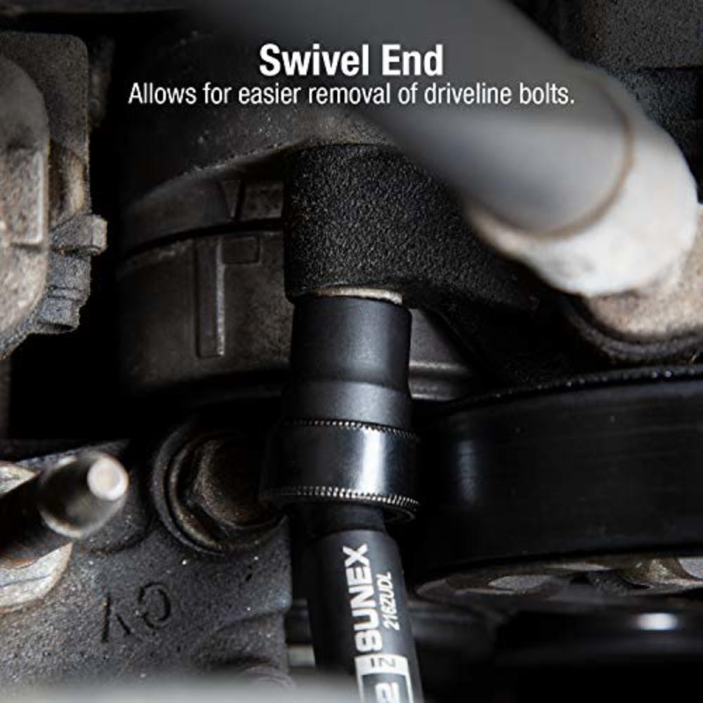SUNEX TOOLS Sunex 2696 1/2-Inch Drive SAE 12-Point Driveline Socket Set, 7 Piece