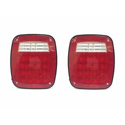 MaxxHaul 80685 Universal Square 12V Combination 38 LED Signal Tail Light - For Truck, Trailer, Boat, Jeep, SUV, RV, Vans, Flatbe