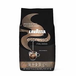 Lavazza Espresso Italiano Whole Bean Coffee Blend, Medium Roast, 2.2 Pound Bag (Packaging May Vary) Authentic Italian, Blended A