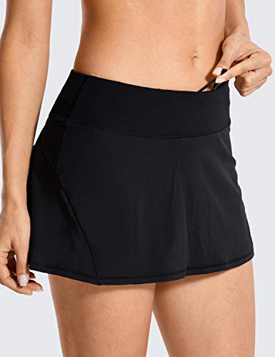 CRZ YOGA Womens Quick-Dry Athletic Tennis Skirts Volleyball Shorts Mid-Waisted  Pleated Skirts Sports Skorts