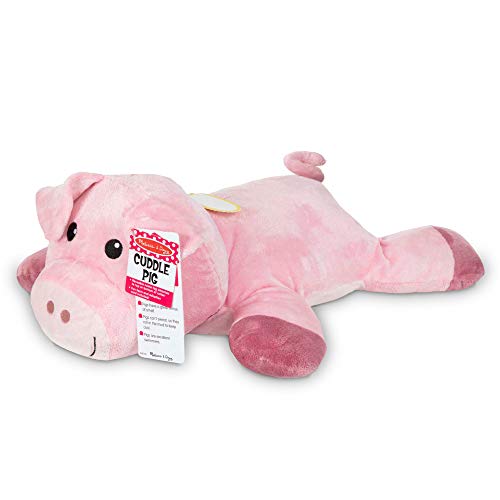 Melissa & Doug Cuddle Pig Jumbo Plush Stuffed Animal with Activity Card