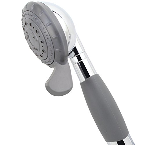 YOO.MEE ADA Handheld Shower Head- For Elderly, Parkinson, Arthritis or People Disabled in Action-w/Extra-Large Silicone Switchin