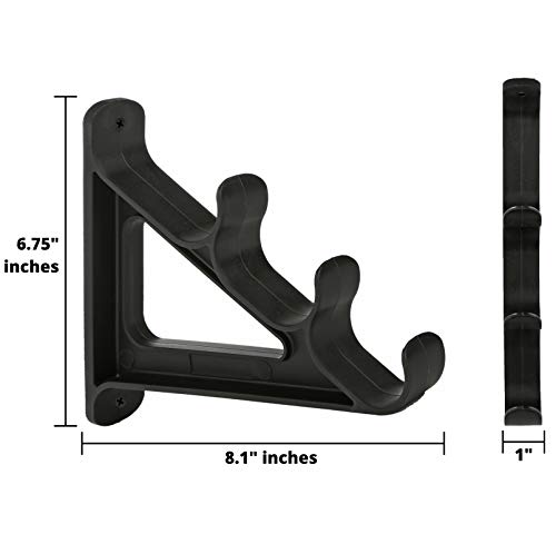 wealers Fishing Rod Wall Rack - Ultra Sturdy Strong Weatherproof Holds ...