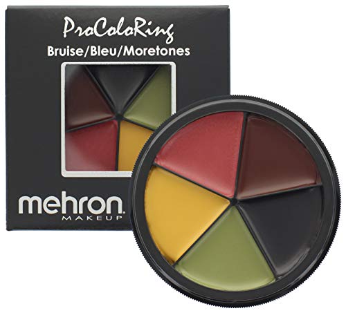 Mehron Makeup 5 Color Bruise Wheel for Special Effects, Movies, Halloween
