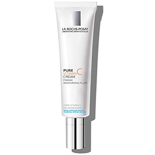 La Roche-Posay Redermic C Anti-Wrinkle Vitamin C Moisturizer with Pure Vitamin C & Hyaluronic Acid for Normal to Combo Skin, 1.3