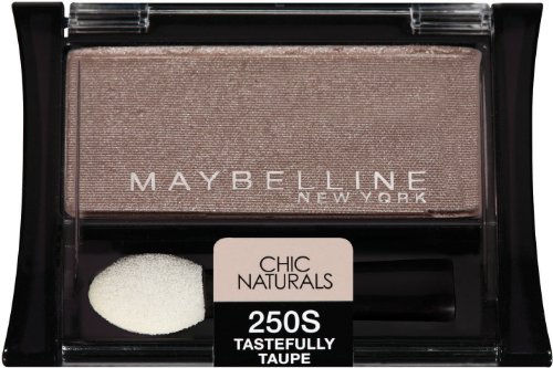 Maybelline New York Expert Wear Eyeshadow Singles, Chic Naturals 250s Tastefully Taupe, 0.09 Ounce