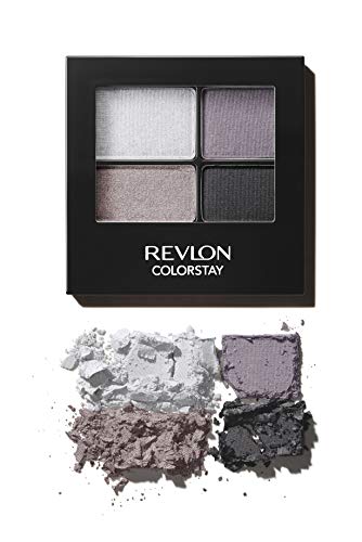 Revlon ColorStay 16 Hour Eyeshadow Quad with Dual-Ended Applicator Brush, Longwear, Intense Color Smooth Eye Makeup for Day & Ni