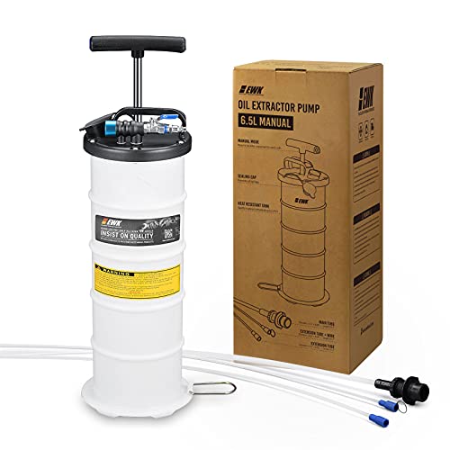 EWK Patented 6.5L Pneumatic/Manual Oil Extractor Pump for Automobile Fluids Vacuum Evacuation