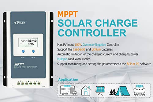Epever Epever Mppt Solar Charge Controller 30a 12v 24v Auto Solar Charge Controller Max 100v Input Negative Grounded Solar Regulator Epever Epever Mppt Solar Charge Controller 30a 12v 24v Auto Solar Charge Controller Max 100v Input Negative Grounded Solar Regulator