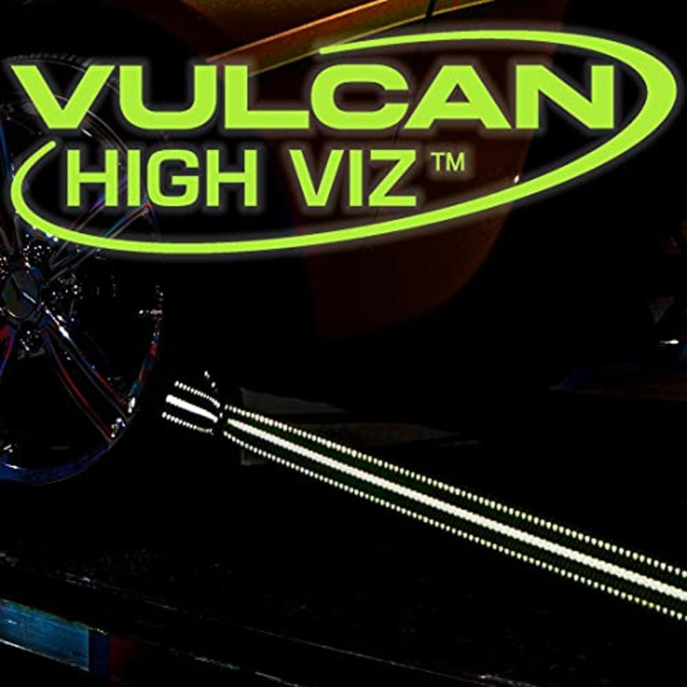 VULCAN Exotic Car Rim Tie Down Set - 2 Inch x 144 Inch, 4 Straps - High-Viz - 3,300 Pound Safe Working Load