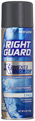 Right Guard Xtreme Cooling Chill Antiperspirant and Deodorant Spray for Men, 6 Ounce