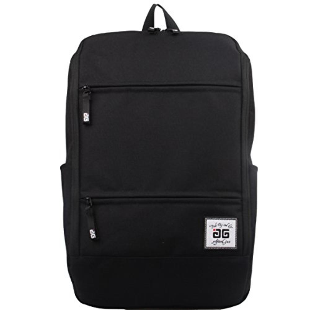 AfterGen Travelers Backpack School Laptop Backpack Light-Weight Large Compartment Bag, Black