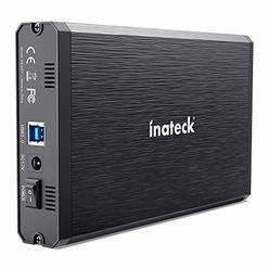 Inateck 3.5 Hard Drive Enclosure, Aluminum USB 3.0 Sata HDD Enclosure, FE3001