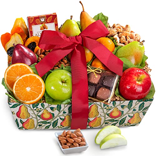 A Gift Inside Orchard Delight Fruit and Gourmet Gift Basket