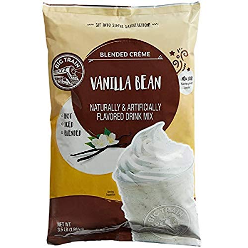 Big Train Blended Creme Vanilla Bean Instant Powdered Drink Mix, 3.5 Pound Bag