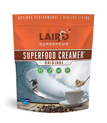 Laird Superfood Non-Dairy Original Superfood Coconut Powder Coffee Creamer, Gluten Free, Non-GMO, Vegan, 16 oz. Bag, Pack of 1