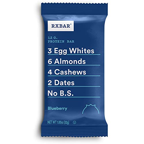 RXBAR, Blueberry, Protein Bar, 1.83 Oz Bar, (24 Total Bars), High Protein Snack, Gluten Free