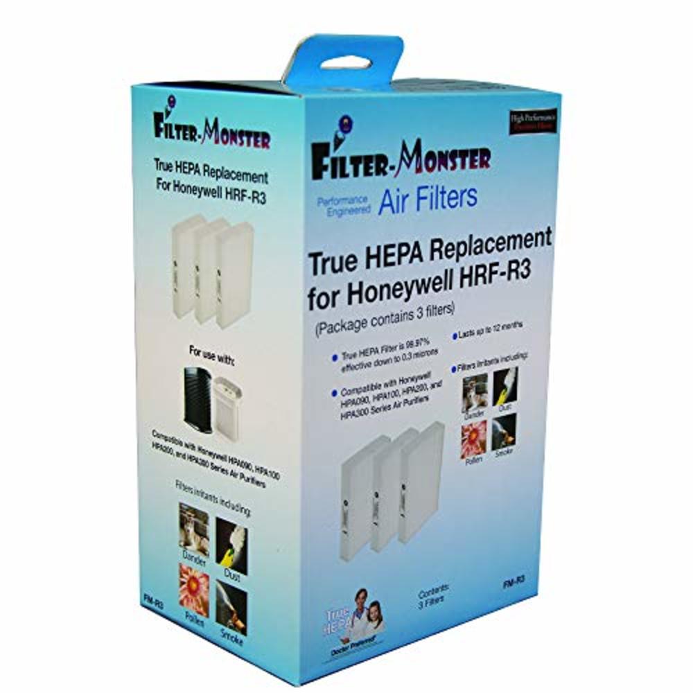3-Pack HPA300 HEPA Filter Replacement For Honeywell Air Purifiers