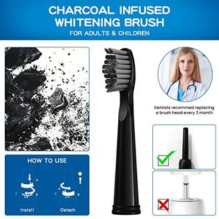 Famihealth Charcoal Toothbrush Heads Electric Toothbrush Replacement Heads Compatible With Fairywill Electric Toothbrush Fw 507 508 515 55 Famihealth Charcoal Toothbrush Heads Electric Toothbrush Replacement Heads Compatible With Fairywill Electric Toothbrush Fw 507 508 515 55
