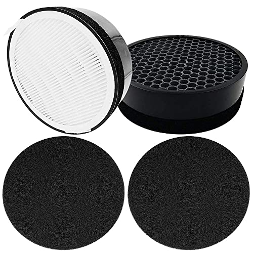Dttery 2 Set LV-H132 Air Purifier Replacement Filter, True HEPA Filter, LV-H132-RF, Compatible with Levoit LV-H132 Air Purifier