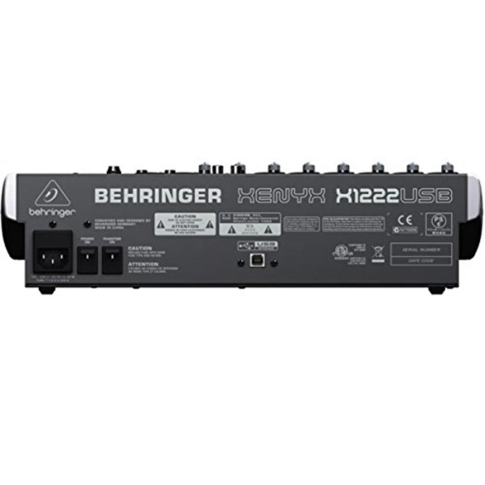 Behringer Xenyx X1222USB Premium 16-Input 2/2-Bus Mixer with USB/Audio Interface