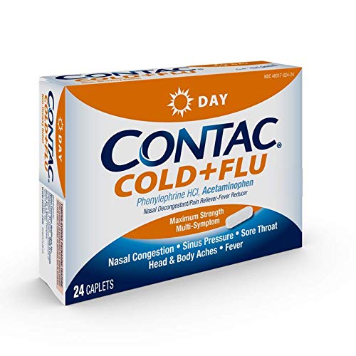 Contac Cold + Flu Max Strength Multi-Symptom Relief Daytime Caplets