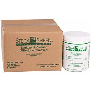 STERA SHEEN GREEN LA Stera-Sheen Green Label Sanitizer by Purdy Products -  1 Case of 4 x 4 Pound Jars