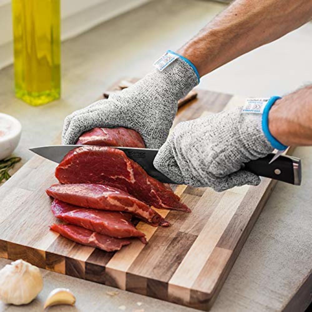 Stark Safe Cut Resistant Gloves Food Grade Level 5 Protection (EN388), Safety Kitchen Cutting Gloves for Oyster Shucking, Meat C