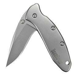 Kershaw Chive Pocket Knife (1600); 1.9・420HC Steel Blade with 410 Stainless Steel Handle, SpeedSafe Assisted Opening with Flippe