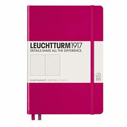 LEUCHTTURM1917 - Medium A5 Dotted Hardcover Notebook (Berry) - 251 Numbered Pages