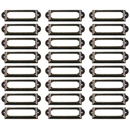 WEICHUAN 100 Pieces 60mm17mm Card Holder Drawer Pull/Label ...