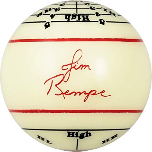 Aramith Jim Rempe Training Cue Ball 2-1/4" Regulation Size Billiard Pool Ball with Instruction Manual Learn to Play Better