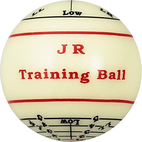 Aramith Jim Rempe Training Cue Ball 2-1/4" Regulation Size Billiard Pool Ball with Instruction Manual Learn to Play Better