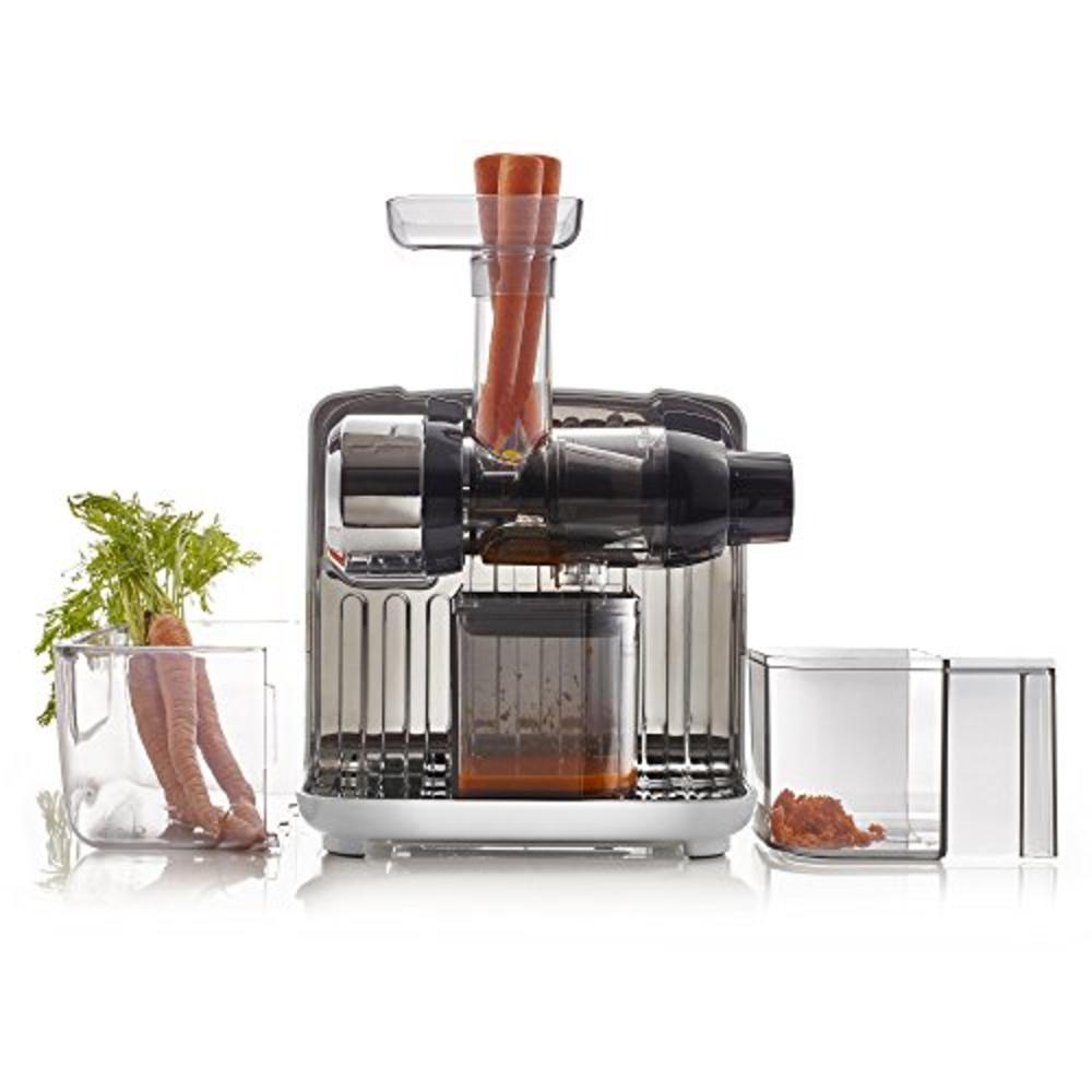 Omega Cube Nutrition System Juicer Creates Fruit Vegetable & Wheatgrass Juice Slow Masticating Compact Design with Convenient St