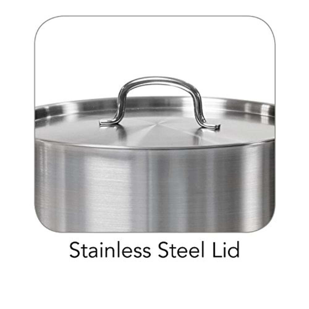 Tramontina 80117/581DS 24 Qt. Stainless Steel Covered Stock Pot, Quarts