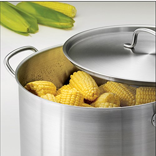 Tramontina 80117/581DS 24 Qt. Stainless Steel Covered Stock Pot, Quarts
