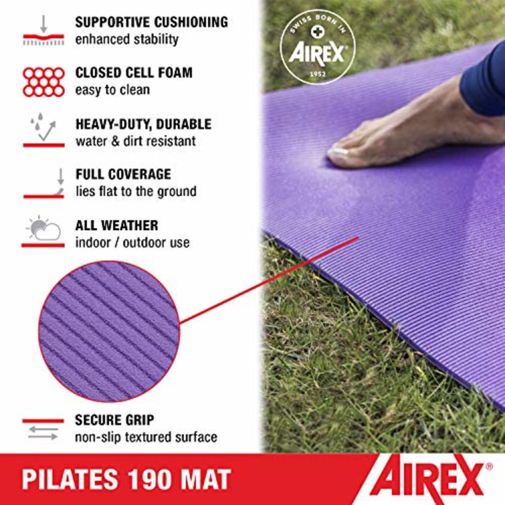 inhoud herder Vesting AIREX Airex Exercise Mat Pilates for Yoga, Physical Therapy,  Rehabilitation, Balance & Stability Exercises