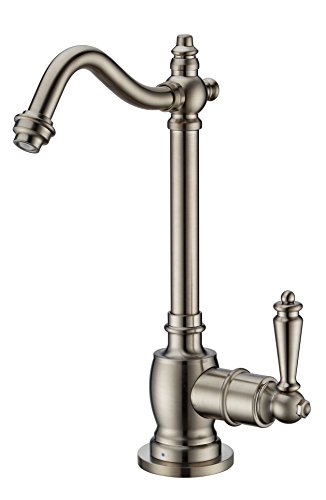 Whitehaus Collection WHFH-C1006-BN Forever Hot Point of Use Cold Water Faucet with Traditional Spout, Brushed Nickel