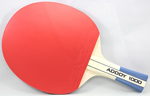 Butterfly Addoy Table Tennis Racket – Table Tennis Paddle with Smooth Rubber - Great Beginner Ping Pong Racket - ITTF Approved B