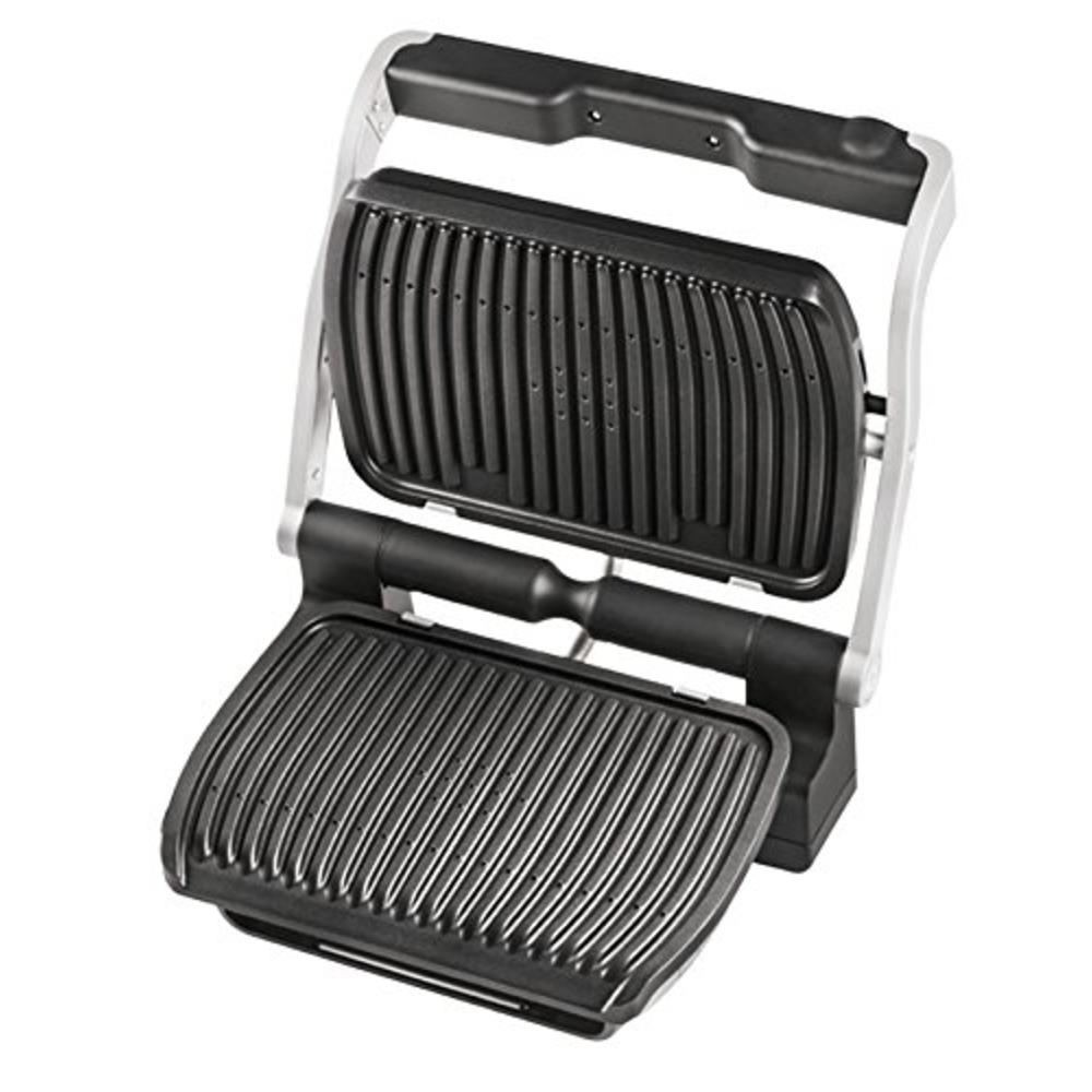 MG705D51 KRUPS Electric Grill Contact Grill with Removable Dishwasher Safe Plate, Silver