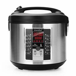COMFEE Rice Cooker, Slow Cooker, Steamer, Stewpot, Saute All in One (12 Digital Cooking Programs) Multi Cooker (5.2Qt ) Large Ca