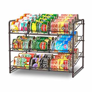 Simple Trending Can Rack Organizer, Stackable Can Storage
