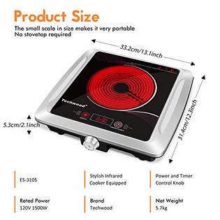 Portable Electric Single/Double Burner Countertop Hot Plate Stove Cooker  110V