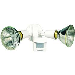 heath zenith hz-5408-wh heathco security floodlights, 2 lamp-incandescent, white