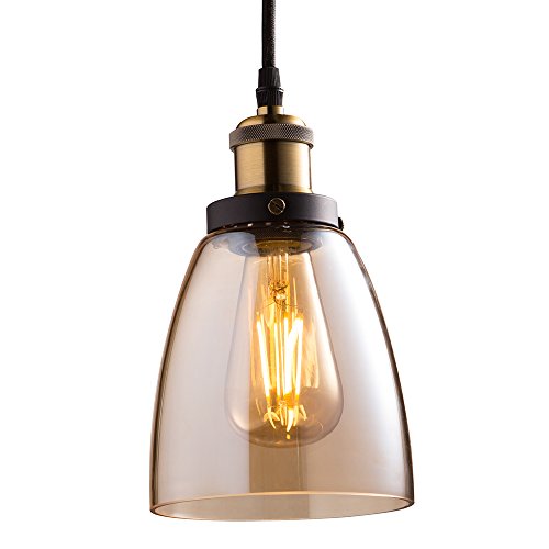 Feit Electric PN6AG-BZST19LED 5.7 in. Amber & Bronze Dimmable LED Vintage Bulb & Pendant