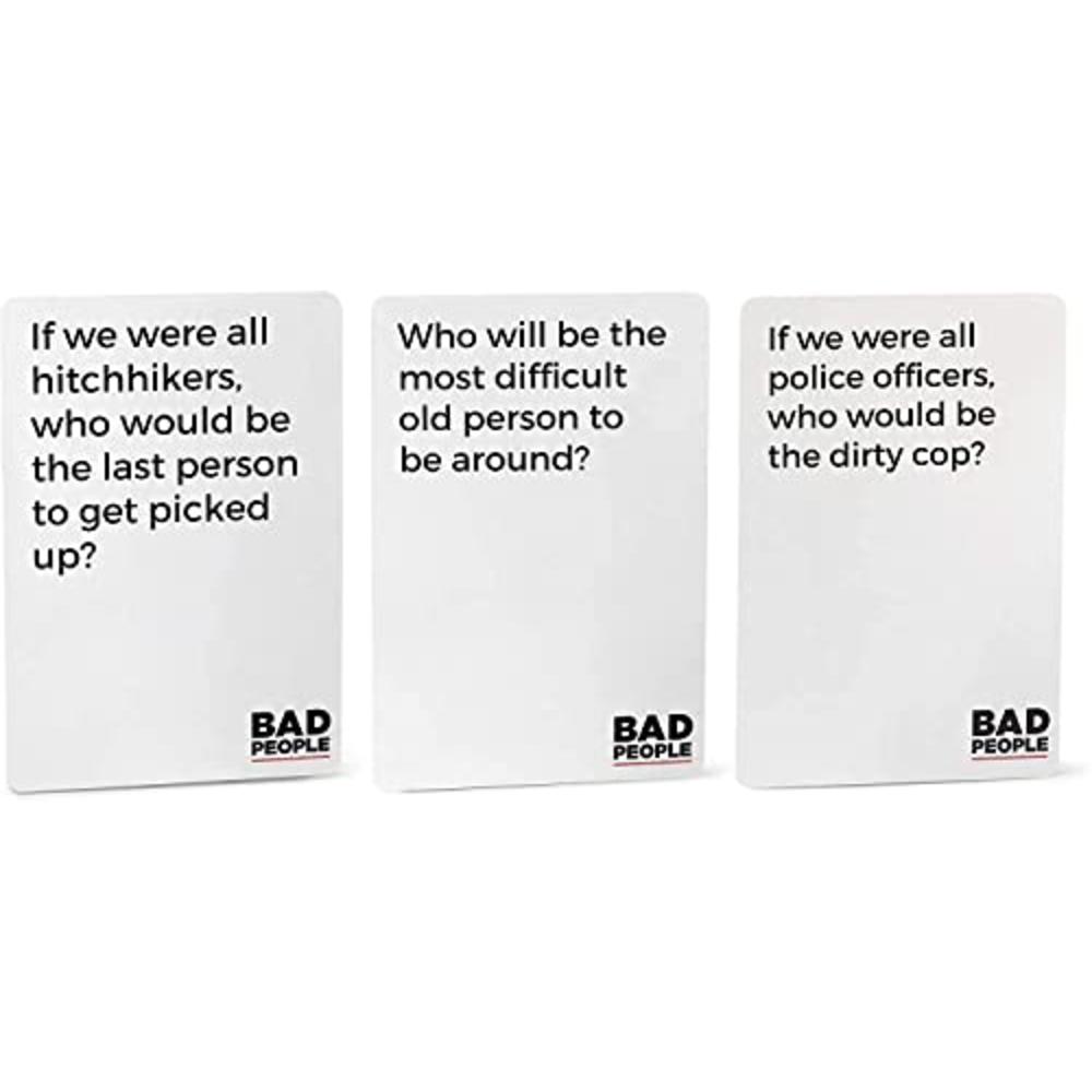 Bad People Game + The After Dark Expansion - Find Out What Your Friends Really Think About You